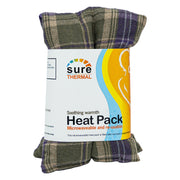 Sure Thermal Reusable Grey/Purple Tartan Heat Pack