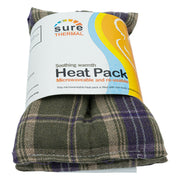 Sure Thermal Reusable Grey/Purple Tartan Heat Pack