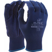 UCI NLPB-D Blue Low Linting Dotted Gloves - IndustraCare