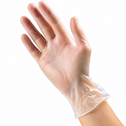 Powder-Free Disposable Vinyl Gloves 100pk