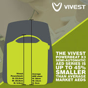 Vivest Power Beat X3 Semi-Automatic AED - IndustraCare