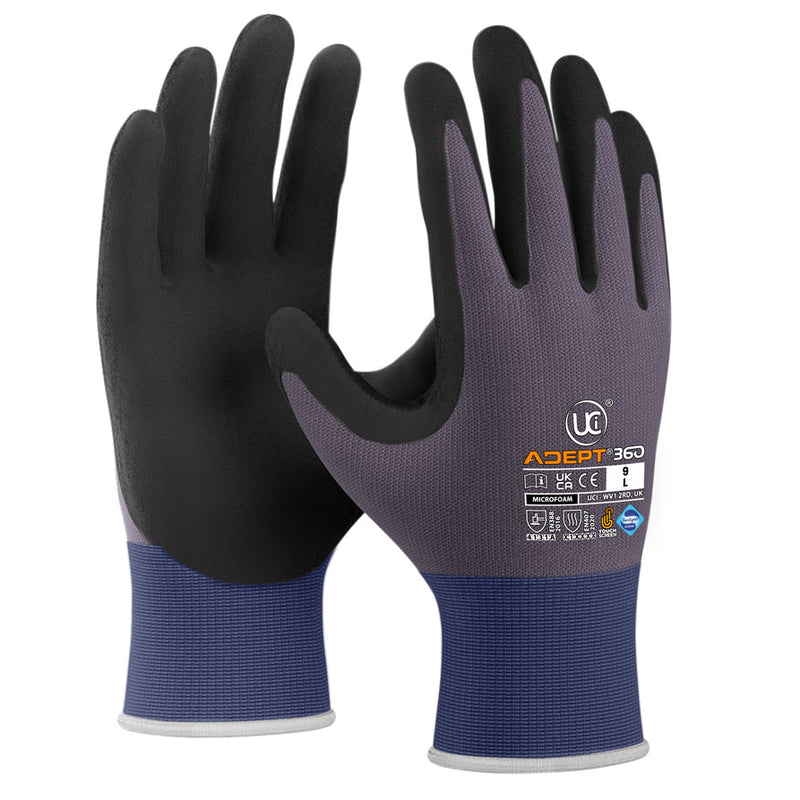 Adept 360 Microfoam Palm Touchscreen Compatible Gloves - IndustraCare
