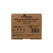 IndustraCare Sterile Gauze Swabs 5cm x 5cm - Box of 125