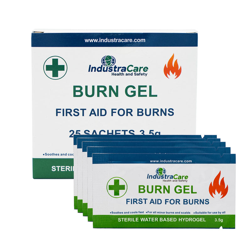 IndustraCare Burns Gel Sachets 3.5g - Box of 25