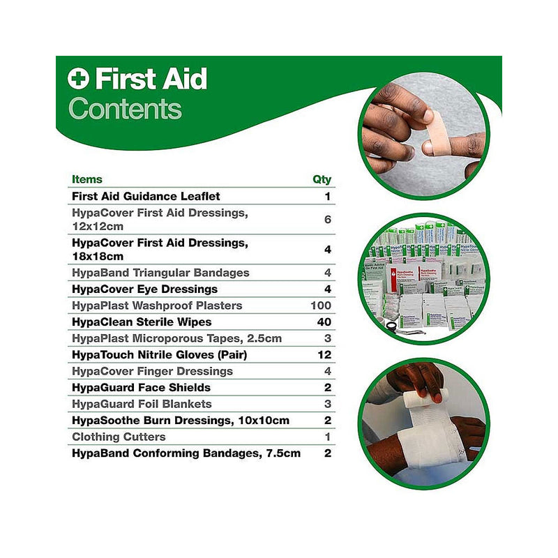 British Standard Compliant DELUXE Workplace First Aid Kit 21-50 Person (Large) - IndustraCare