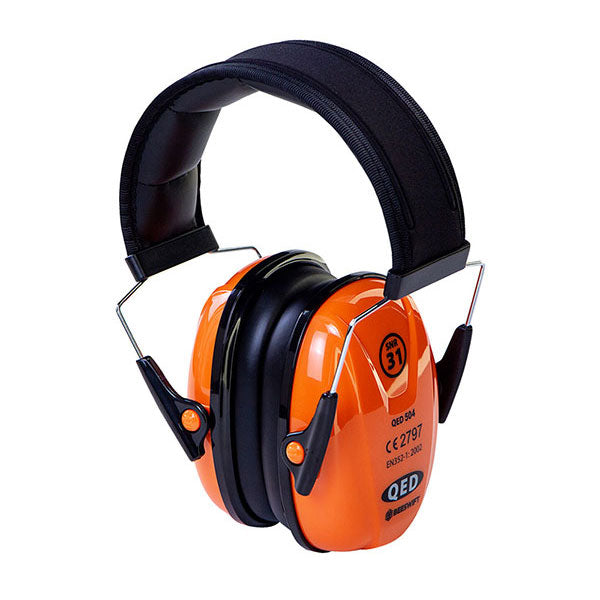 QED 504 Orange SNR 31 Ear Defenders - IndustraCare