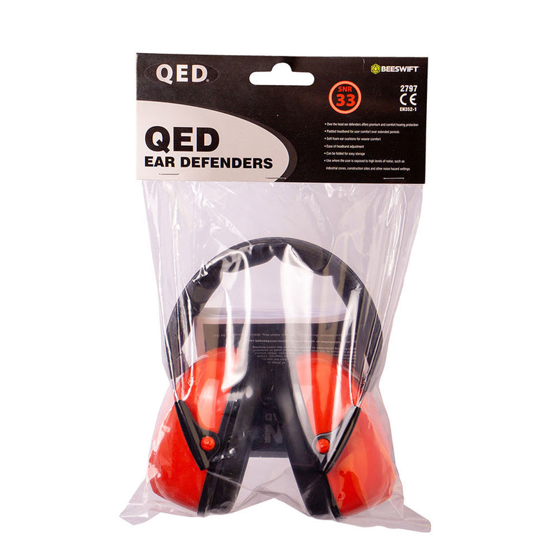 QED 506 Red SNR 33 Ear Defenders - IndustraCare