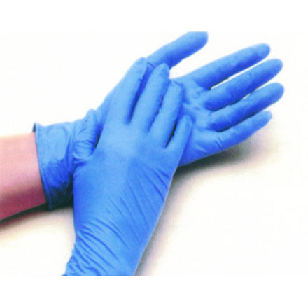 Qualicare Blue Nitrile Gloves - Individually Bagged Pairs Large - 5 Pairs
