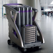 Skipper Traffic Purple Unicart Kit includes 8 x Skipper Q Posts and 8 x Bases - IndustraCare