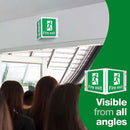 Fire Exit 3D Projecting Sign 43x20cm - IndustraCare
