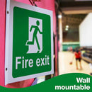 Fire Exit 3D Projecting Sign 43x20cm - IndustraCare