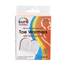 Sure Thermal Self Heating Toe Warmer Pads - Pack of 2
