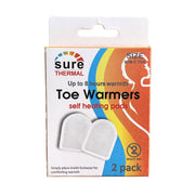 Sure Thermal Self Heating Toe Warmer Pads - Pack of 2