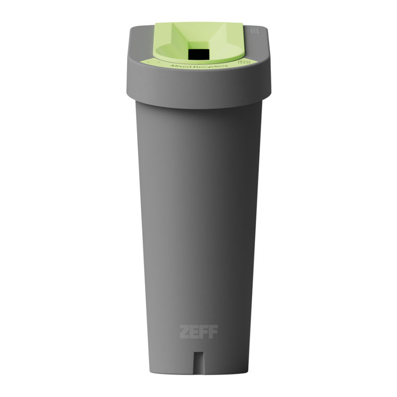 UK uBin Eco Friendly Office Recycle Bin and Lid - Grey