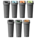 UK uBin Eco Friendly Office Recycle Bin and Lid - Grey - IndustraCare