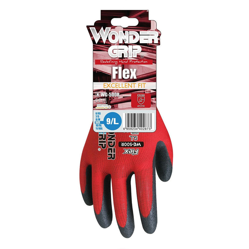Wonder Grip Flex Gloves Red - IndustraCare