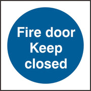Fire Door Keep Closed S.A.V Sign - 100 x 100mm - IndustraCare