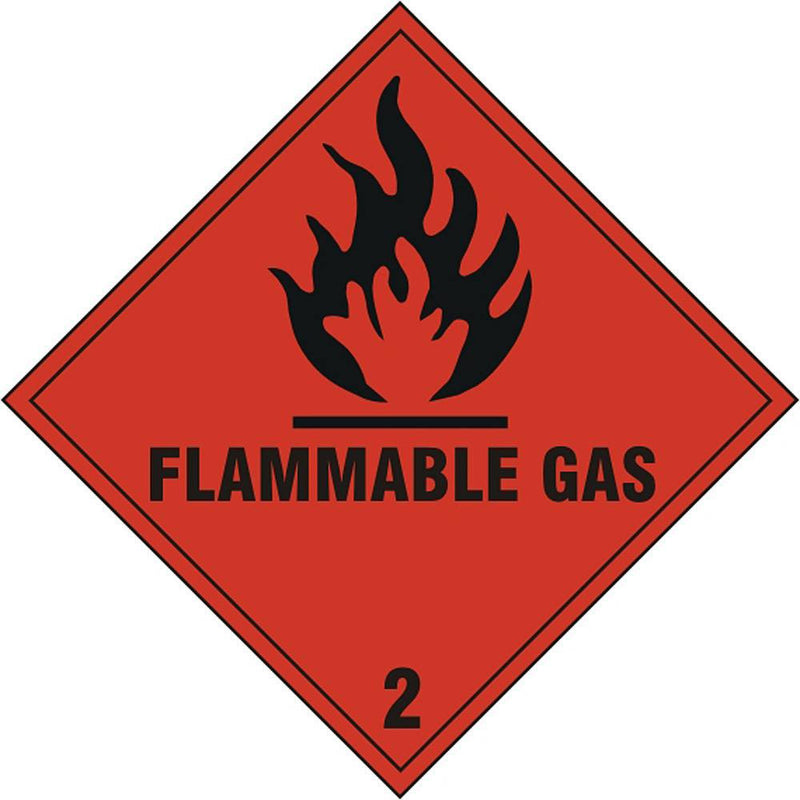 Flammable Gas 2 Diamond S.A.V Sign - IndustraCare