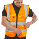 Hi Vis EN471 Executive Vest Orange - IndustraCare
