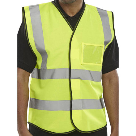 Hi Vis ID Vest Saturn Yellow