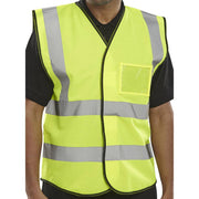 Hi Vis ID Vest Saturn Yellow - IndustraCare