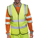 Hi Vis EN20471 Vest Saturn Yellow - IndustraCare