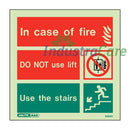 Jalite Do Not Use Lift Photoluminescent Sign - IndustraCare