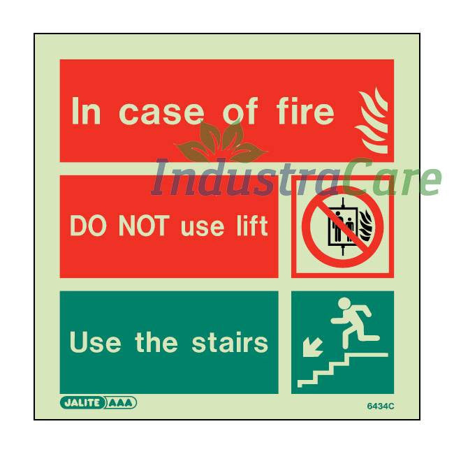 Jalite Do Not Use Lift Photoluminescent Sign - IndustraCare