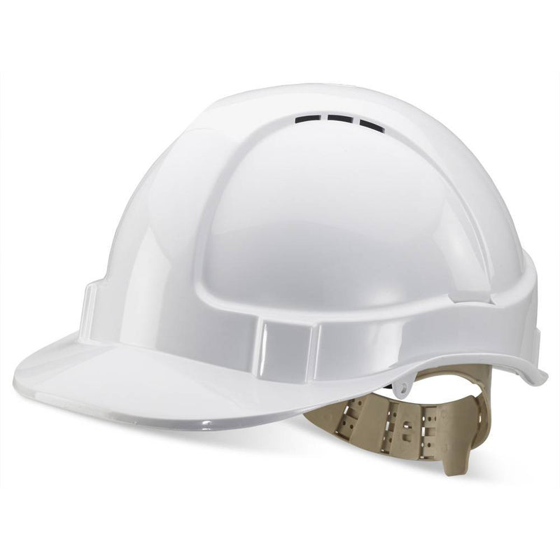 B-Brand Vented Safety Helmet - White - IndustraCare