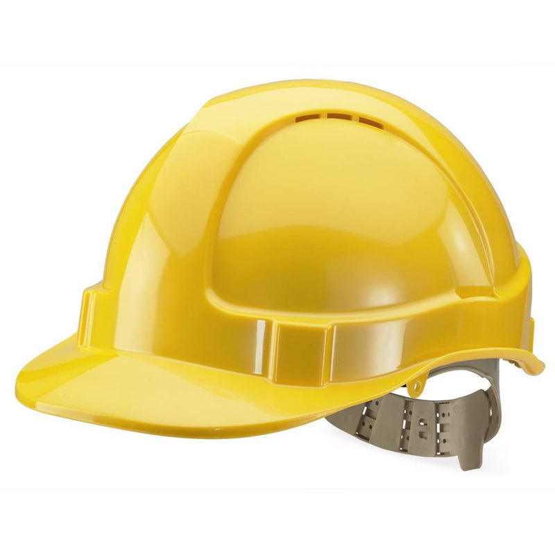 B-Brand Vented Safety Helmet - Yellow - IndustraCare