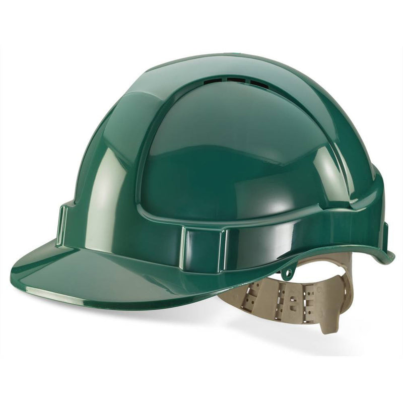 B-Brand Vented Safety Helmet - Green - IndustraCare