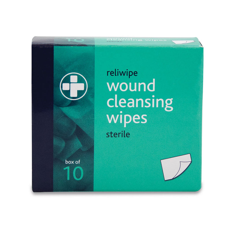 Reliwipe Moist Saline Cleansing Wipes - Sterile Pack of 10 - IndustraCare