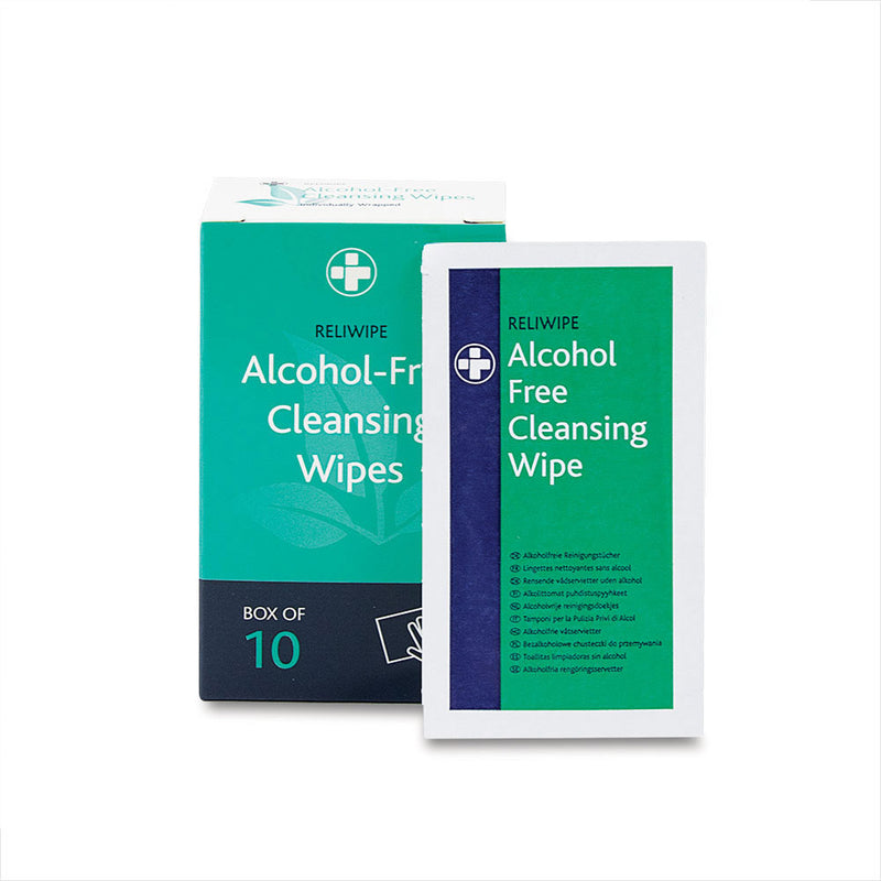 Reliwipe 743 Alcohol Free Cleansing Wipes (Box of 10) - IndustraCare