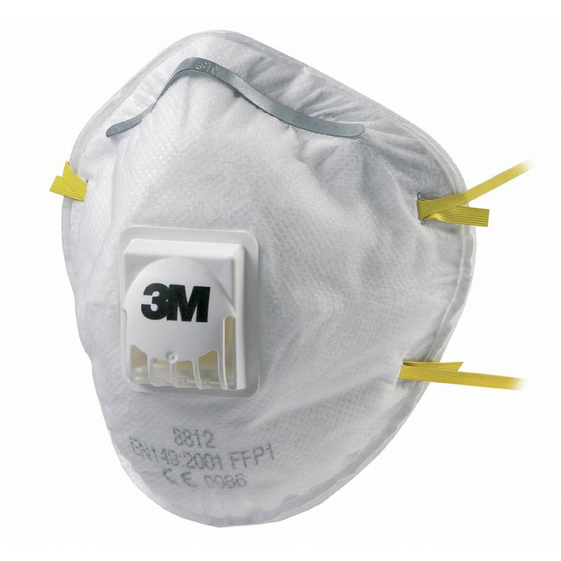 3M 8812 Valved Mask P1 (10 Pack) - IndustraCare