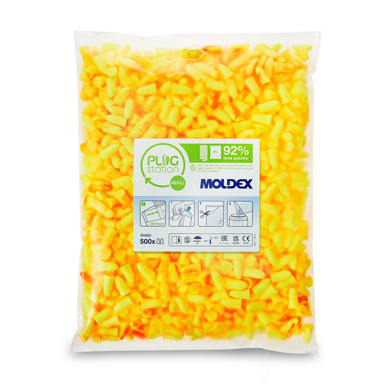 Moldex 766001 Mellows Disposable Earplug Refill Pack - 500 Pairs - IndustraCare