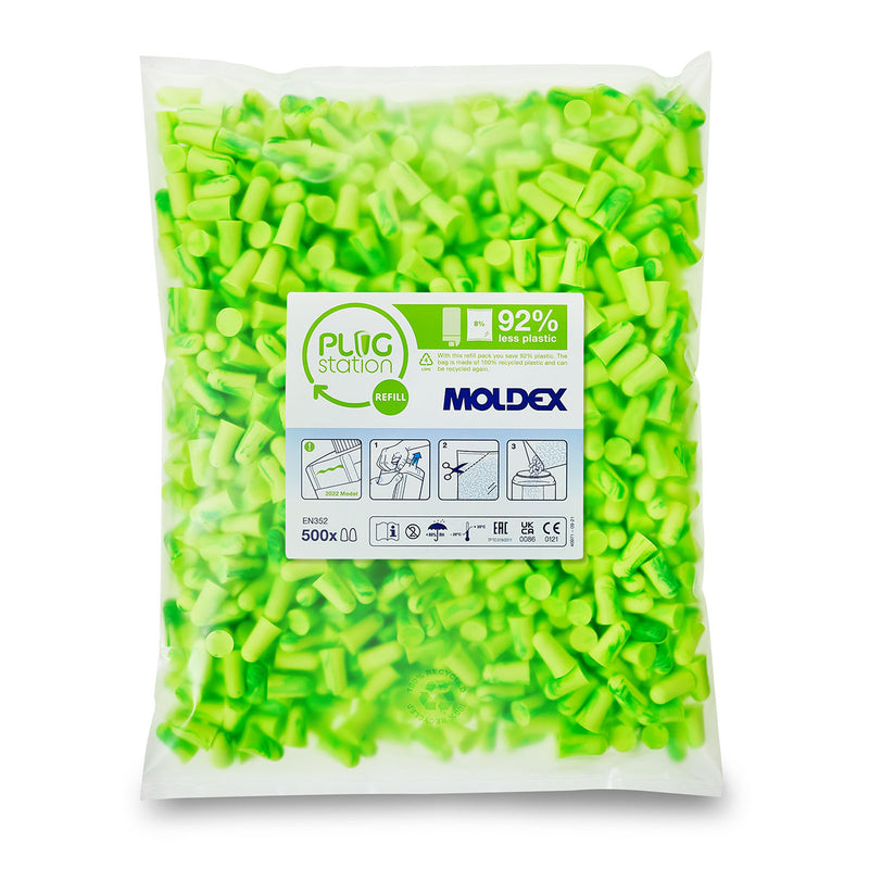 Moldex 776001 Pura-Fit Disposable Earplug Refill Pack - 500 Pairs - IndustraCare
