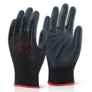 Click PU Coated Glove Black - IndustraCare