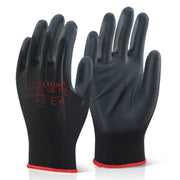 Click PU Coated Glove Black - IndustraCare