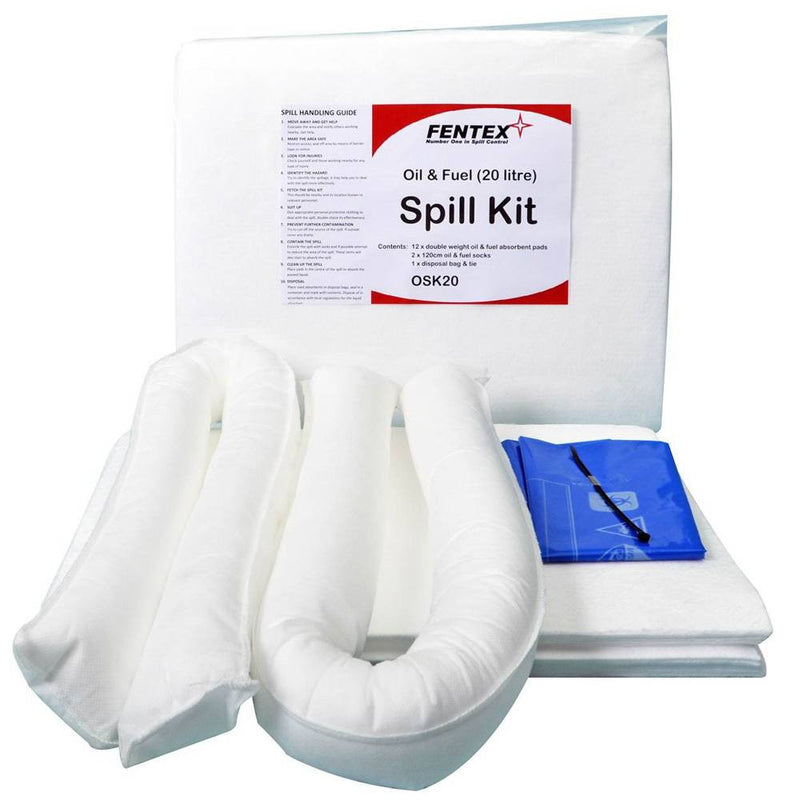 Fentex Oil and Fuel Spill Kit 20ltr - IndustraCare