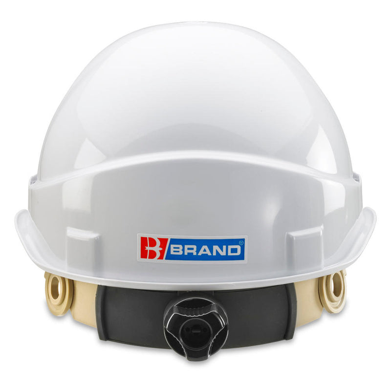 B-Brand Ratchet Safety Helmet - White - IndustraCare