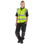 Hi Vis ID Vest Saturn Yellow - IndustraCare