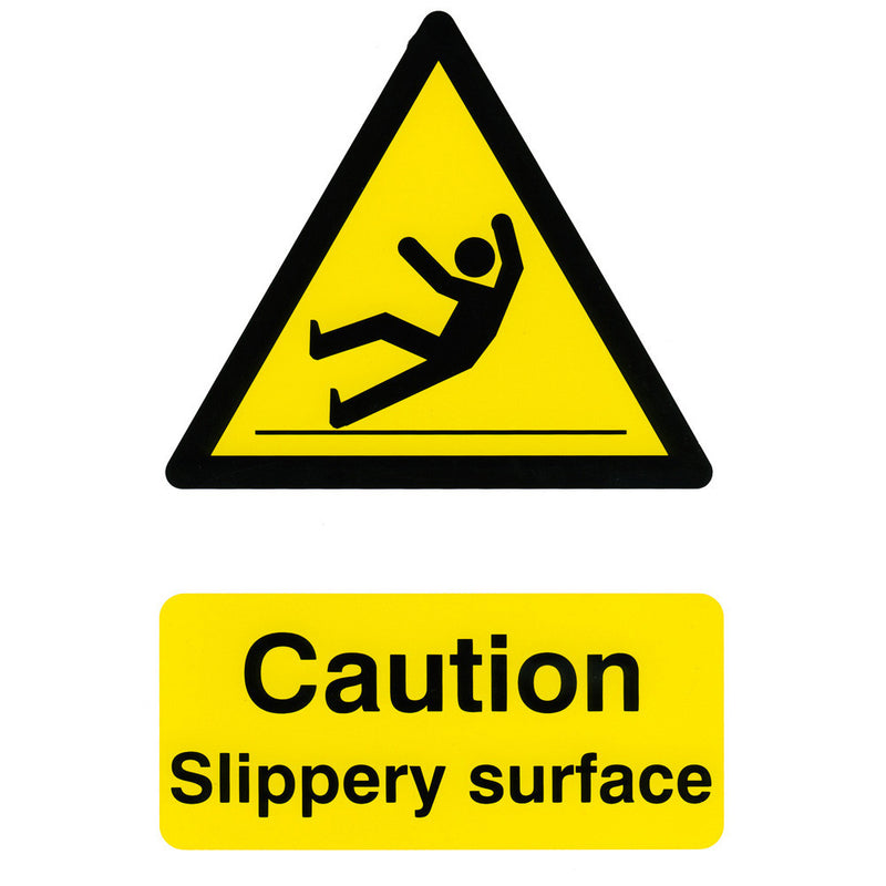 Caution Slippery Surface Safety Sign - IndustraCare