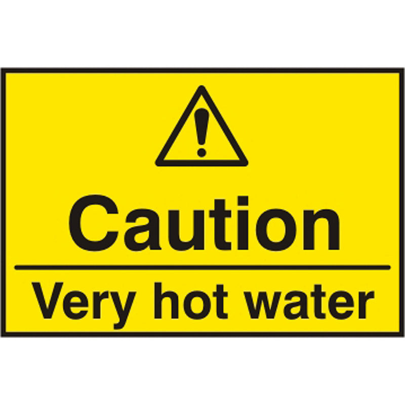 Caution Very Hot Water S.A.V Sign - IndustraCare