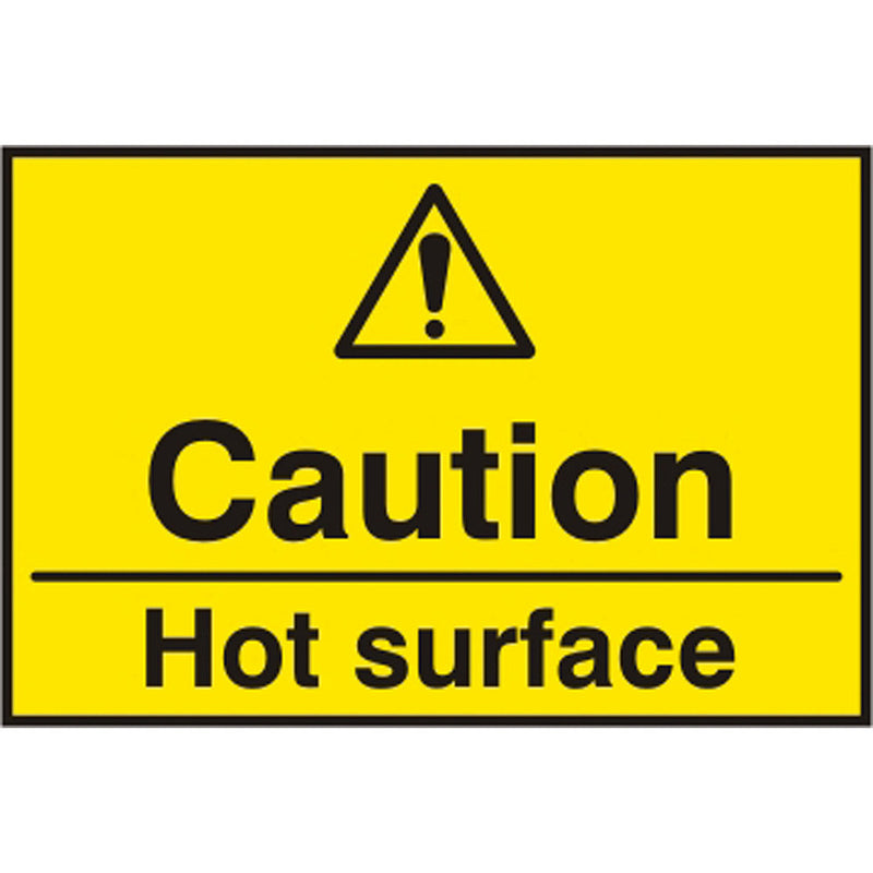 Caution Hot Surface S.A.V Sign - IndustraCare