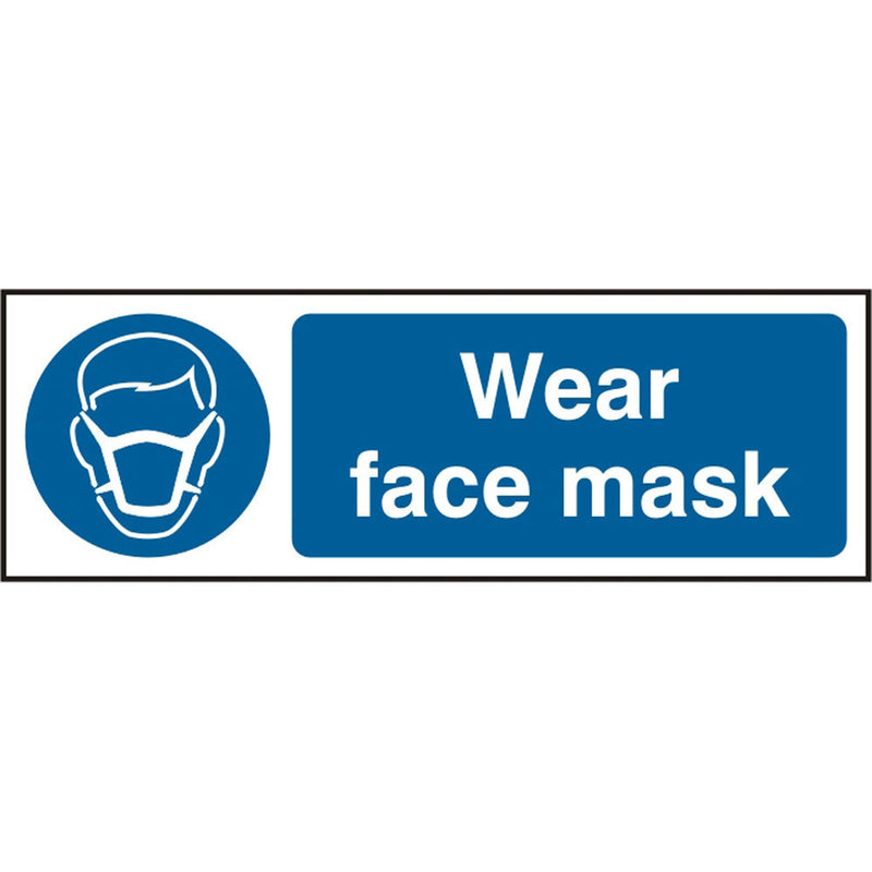 Wear Face Mask R.P.V.C Sign - IndustraCare