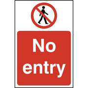 No Entry S.A.V Safety Sign - IndustraCare