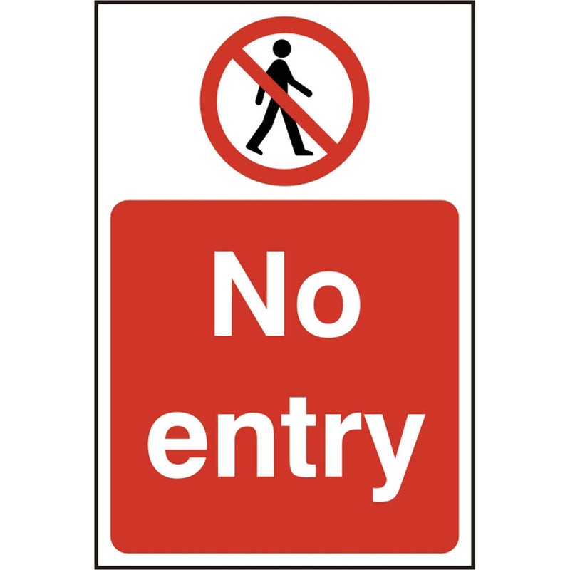 No Entry S.A.V Safety Sign - IndustraCare