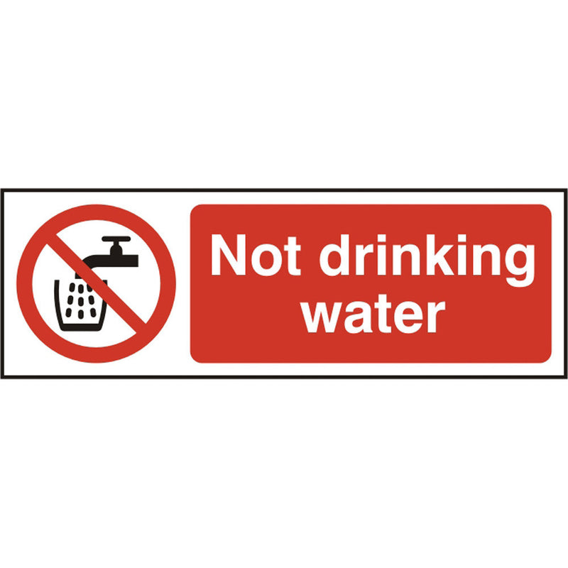 Not Drinking Water S.A.V Safety Sign - IndustraCare