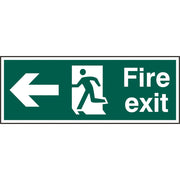 Fire Exit Man Arrow Left R.P.V.C Sign - IndustraCare