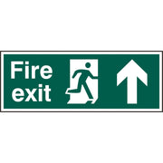 Fire Exit Man Arrow Up R.P.V.C Sign - IndustraCare